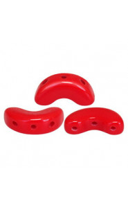 Les perles par Puca® Arcos beads Opaque coral red 93200